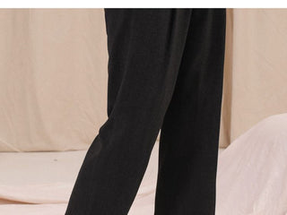 [CULTUM] Herringbone Brushed Pleated Trousers