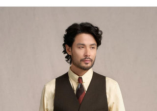 [CULTUM] 1930s Wool Blend Twill 4-Pocket Vest