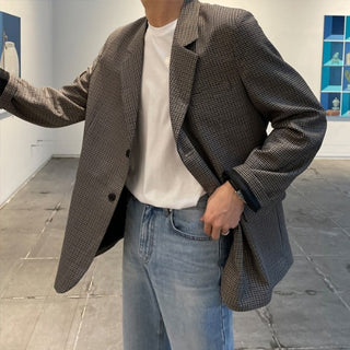 Mona check blazer jacket