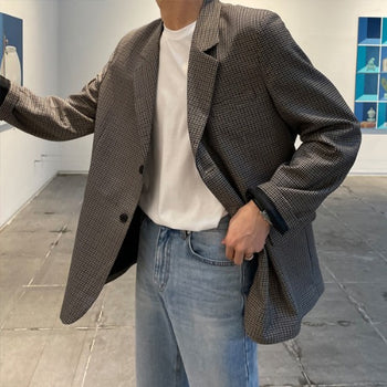Mona check blazer jacket