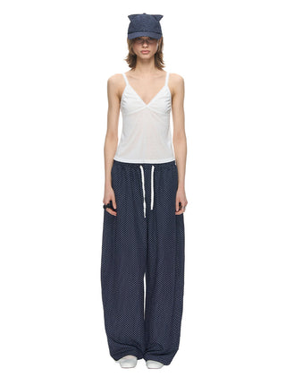 [NECY] Mini Dot Allover Print Wide Pants (2color)