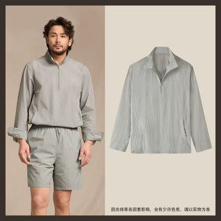 [CULTUM] UV Protection Cooling Half-Zip Pullover