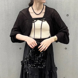 Ribbon strap bolero