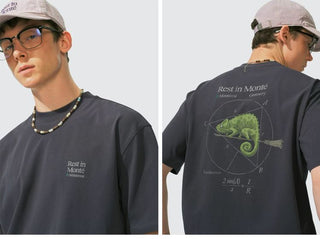 [Monterest] Chameleon Print Relaxed Fit T-Shirt