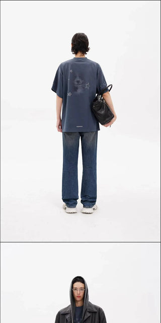[MASONPRINCE] Bestman Dog Print Oversized Tee