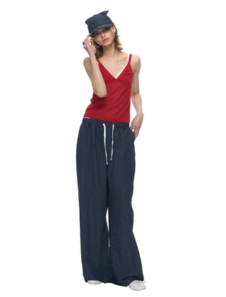 [NECY] Mini Dot Allover Print Wide Pants (2color)