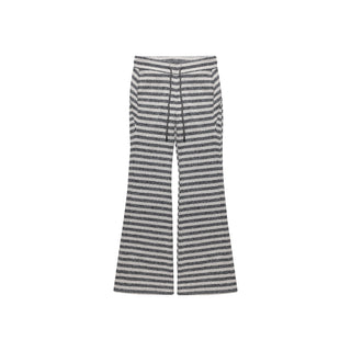 [NECY] Michelin Black Stripe Flared Pants