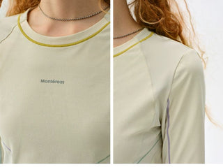 [Monterest] 5A Antibacterial Color Block Long Sleeve Tee