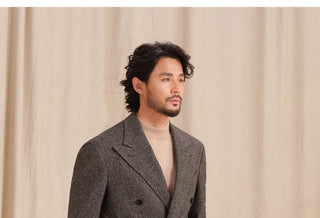 [CULTUM] Wool Blend Peak Lapel Suit Set