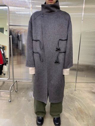 NEVERSEEZ Handmade Wool Blend Duffle Coat