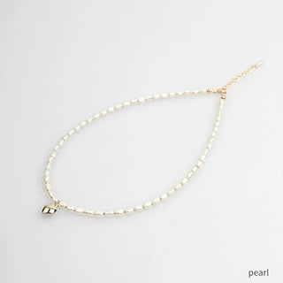 heart point pearl necklace