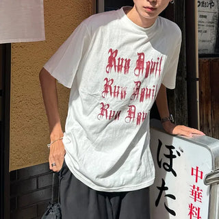 Devil Lettering Short-Sleeve T-Shirt