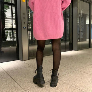 Polka dot sheer stockings