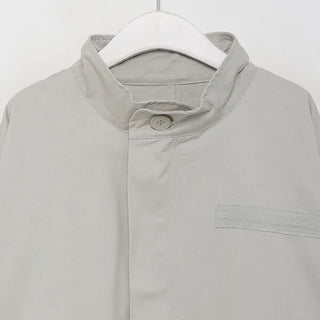 Oversized cropped military jacket