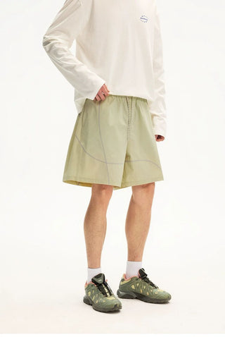 [Monterest] Water Repellent Contrast Stitch Shorts
