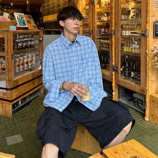 Seersucker overcheck shirt