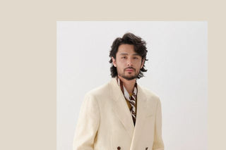 [CULTUM] French Linen Double Breasted Jacket/Trousers