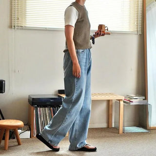 Light blue denim pants
