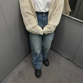 Wide Easy Denim Pants