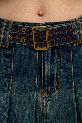 [Moromoro2] Washed Denim Fringe  Collection