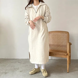 Half-zip dress