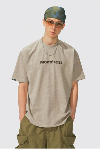 [Monterest] Quick-Dry Antibacterial Logo Crewneck Tee