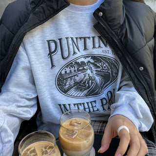 Balloon sleeve sweatshirt