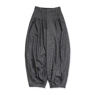 [Moromoro2] Wool Pleated Tapered Wide Pants