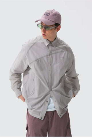 [Monterest] Water Repellent Lightweight Snap Shirt