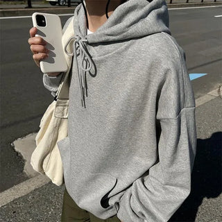 Plain hooded parka
