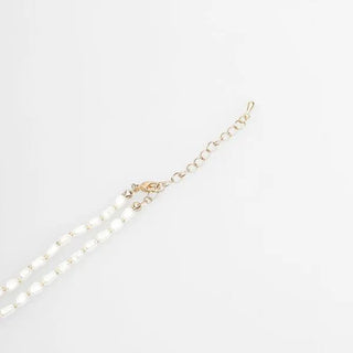 Pearl ribbon necklace