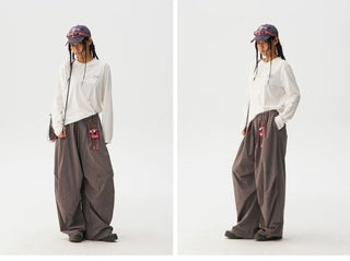 [Monterest] Quick-Dry Burnout Wide Leg Pants