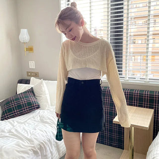 benny twist crop knit