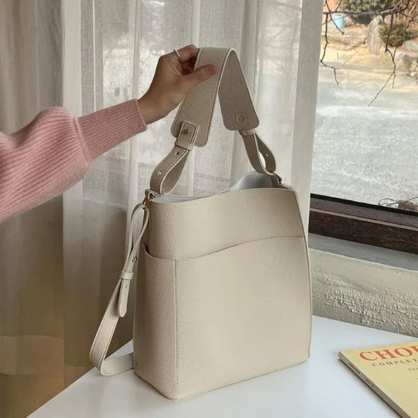 Two-way Big Cross Bucket Bag (7 colors)