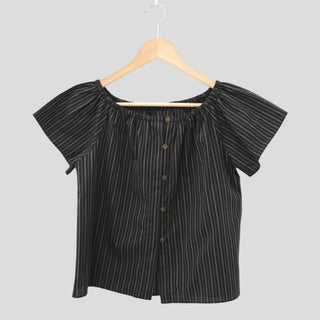 [Set-up] Striped cardigan & camisole dress