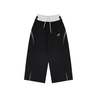 [MASONPRINCE] Deconstructed Wide Leg Track Pants