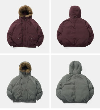[Monterest] N2B Hooded Down Jacket with Fur Trim