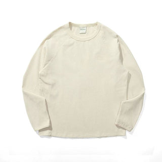 [Monterest] Waffle Knit Drop Shoulder Long Sleeve Tee