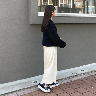 Simple ribbed long dress