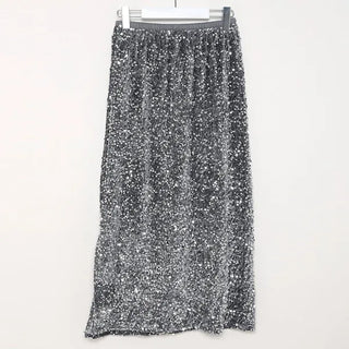 Sequined long skirt
