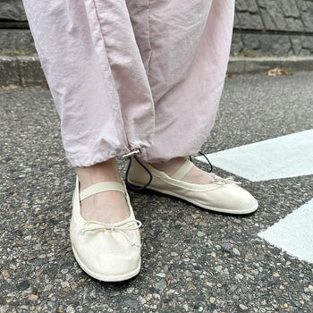 Shirring flat shoes