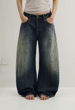 MASONPRINCE Distressed Curved Denim