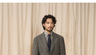 [CULTUM] Wool Herringbone Neapolitan Suit