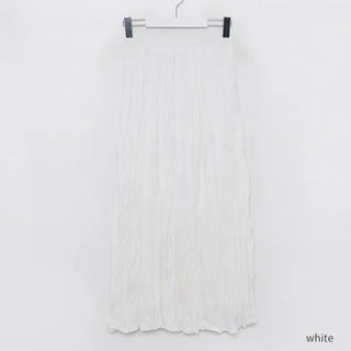 Wrinkle long skirt