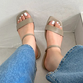 0304 Basic Strap Cushion Sandals (5 colors)