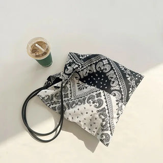 Paisley Two-Tone Ethnic Shoulder Bag