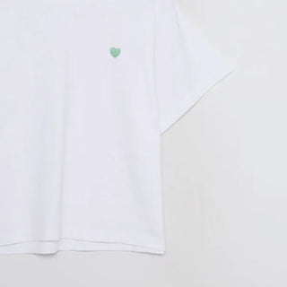 Heart embroidered T-shirt