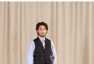 [CULTUM] Tailored Down Vest with Notch Lapel
