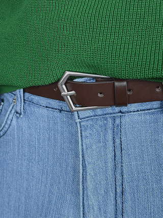 Tory Pentagonal Leather Belt