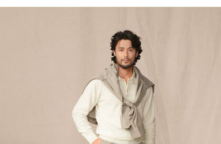 [CULTUM] Cashmere Blend Polo Knit Sweater